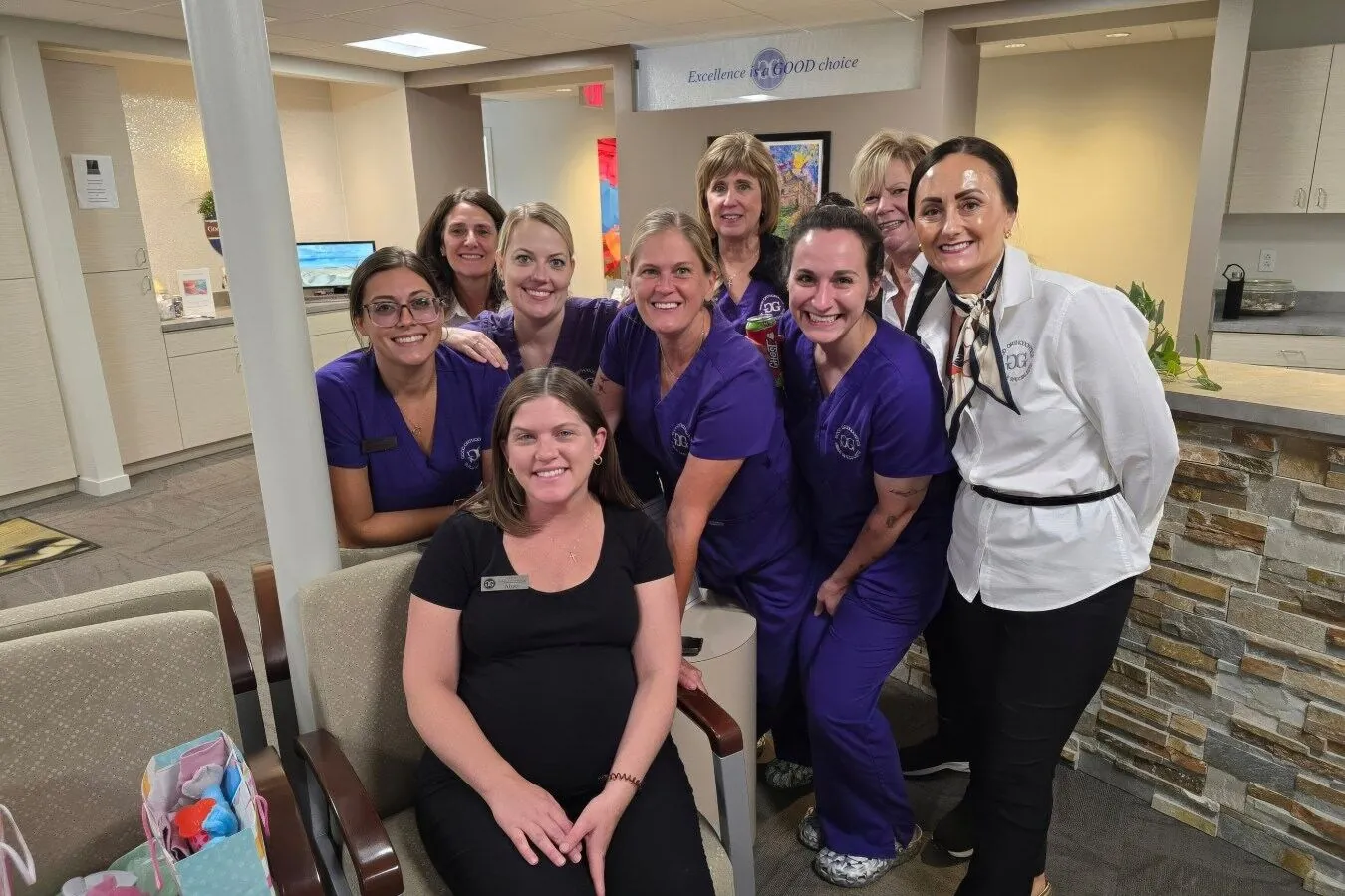 Doyle Orthodontics team members in the office